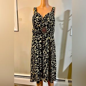EN FOCUS Women's Dress, ANIMAL PRINT, Size 14W